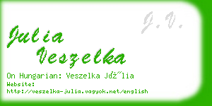 julia veszelka business card